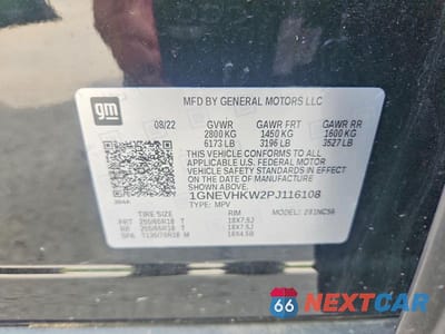 Zdjęcie 14 z 14 samochodu: 2023 CHEVROLET TRAVERSE LT VIN:1GNEVHKW2PJ116108 - miniatura