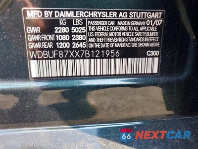 Zdjęcie 13 z 13 samochodu: 2007 MERCEDES-BENZ E 350 4MATIC VIN:WDBUF87XX7B121956 - miniatura