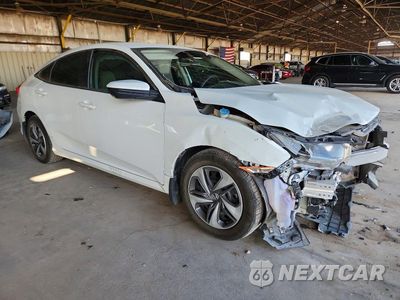 Czwarte zdjęcie samochodu z boku: 2019 HONDA CIVIC LX VIN:19XFC2F61KE046827 - miniatura