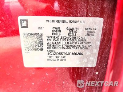 Zdjęcie 13 z 13 samochodu: 2018 CHEVROLET MALIBU LT VIN:1G1ZD5ST9JF160286 - miniatura