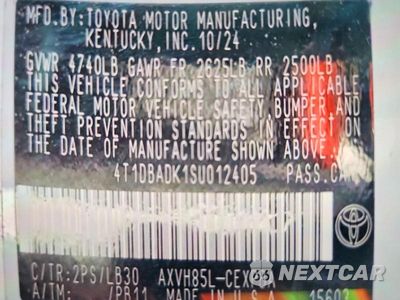 Zdjęcie 12 z 12 samochodu: 2025 TOYOTA CAMRY XSE VIN:4T1DBADK1SU012405 - miniatura