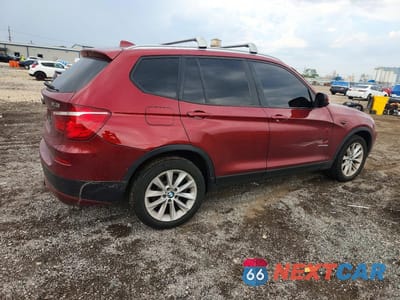 Trzecie zdjęcie samochodu z tyłu: 2013 BMW X3 XDRIVE28I VIN:5UXWX9C56D0A21489 - miniatura