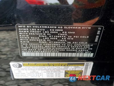 Zdjęcie 13 z 13 samochodu: 2011 VOLKSWAGEN TOUAREG V6 VIN:WVGFF9BP8BD001072 - miniatura