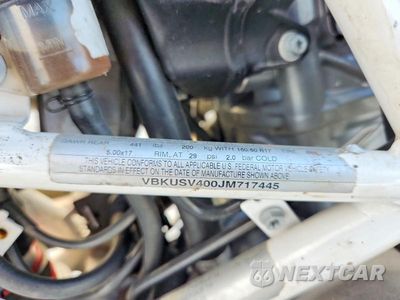 Zdjęcie 9 z 9 samochodu: 2018 HUSQVARNA SUPERMOTO 701 DIRT BIKE VIN:VBKUSV400JM717445 - miniatura