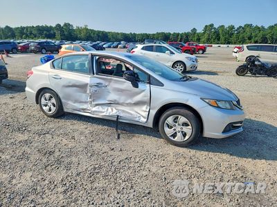 Czwarte zdjęcie samochodu z boku: 2013 HONDA CIVIC LX VIN:19XFB2F54DE093234 - miniatura