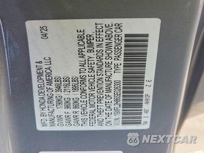 Zdjęcie 12 z 12 samochodu: 2025 HONDA CIVIC SPORT VIN:19XFL2H86SE026300 - miniatura