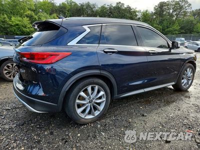 Trzecie zdjęcie samochodu z tyłu: 2021 INFINITI QX50 LUXE VIN:3PCAJ5BB0MF124113 - miniatura