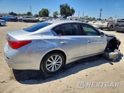 Trzecie zdjęcie samochodu z tyłu: 2015 INFINITI Q50 BASE VIN:JN1BV7AP3FM333036 - miniatura