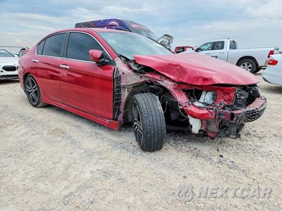 Czwarte zdjęcie samochodu z boku: 2017 HONDA ACCORD SPORT VIN:1HGCR2F54HA095722 - miniatura