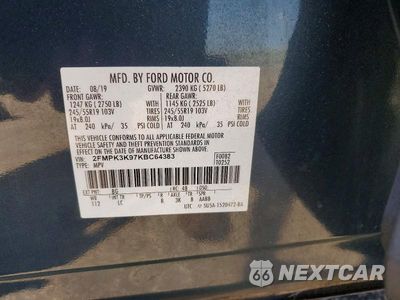 Zdjęcie 13 z 13 samochodu: 2019 FORD EDGE TITANIUM VIN:2FMPK3K97KBC64383 - miniatura