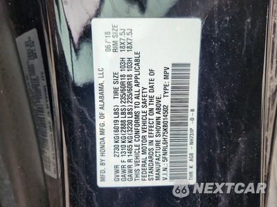 Zdjęcie 13 z 13 samochodu: 2019 HONDA ODYSSEY EXL VIN:5FNRL6H75KB014502 - miniatura