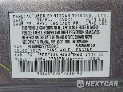 Zdjęcie 12 z 12 samochodu: 2026 NISSAN SENTRA SV VIN:3N1AB9CV2TY235443 - miniatura