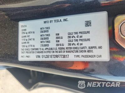 Zdjęcie 12 z 12 samochodu: 2024 TESLA MODEL 3 VIN:5YJ3E1ET2RF773817 - miniatura