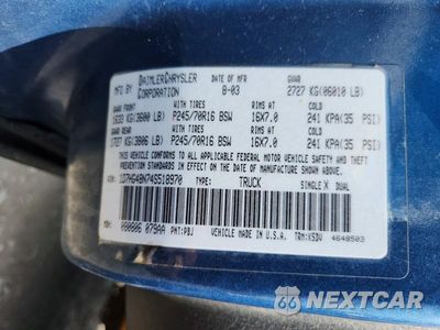 Zdjęcie 12 z 12 samochodu: 2004 DODGE DAKOTA QUAD SLT VIN:1D7HG48N74S518970 - miniatura