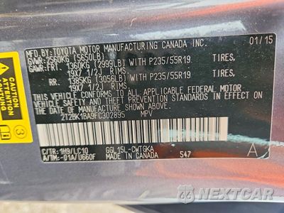 Zdjęcie 13 z 13 samochodu: 2015 LEXUS RX 350 BASE VIN:2T2BK1BA9FC302895 - miniatura