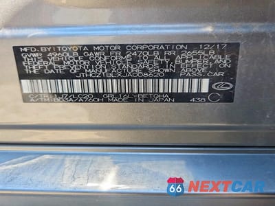 Zdjęcie 13 z 13 samochodu: 2018 LEXUS GS 350 BASE VIN:JTHCZ1BLXJA008620 - miniatura