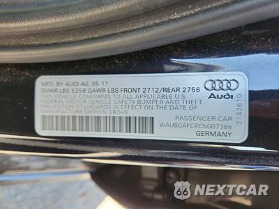 Zdjęcie 12 z 12 samochodu: 2012 AUDI A6 VIN:WAUBGAFC4CN007386 - miniatura