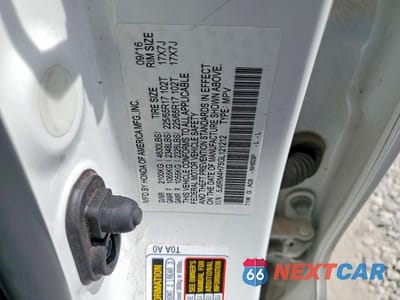 Zdjęcie 13 z 13 samochodu: 2016 HONDA CR-V EXL VIN:5J6RM4H75GL121212 - miniatura