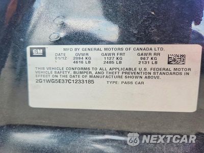 Zdjęcie 13 z 13 samochodu: 2012 CHEVROLET IMPALA LT VIN:2G1WG5E37C1233185 - miniatura