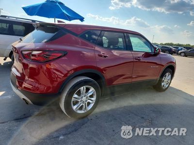 Trzecie zdjęcie samochodu z tyłu: 2020 CHEVROLET BLAZER 1LT VIN:3GNKBBRA8LS535737 - miniatura