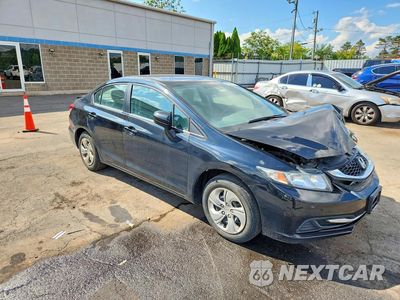 Czwarte zdjęcie samochodu z boku: 2014 HONDA CIVIC LX VIN:2HGFB2F53EH544712 - miniatura