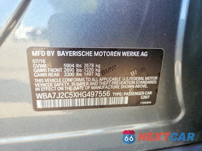 Zdjęcie 12 z 12 samochodu: 2017 BMW 740 XE VIN:WBA7J2C5XHG497556 - miniatura