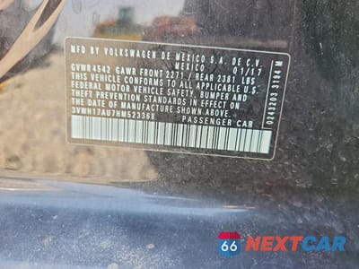 Zdjęcie 12 z 12 samochodu: 2017 VOLKSWAGEN GOLF ALLTRACK S VIN:3VWH17AU7HM523368 - miniatura
