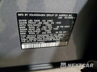 Zdjęcie 13 z 13 samochodu: 2026 VOLKSWAGEN ATLAS SE W/TECH PKG VIN:1V2HN2CA4TC573862 - miniatura
