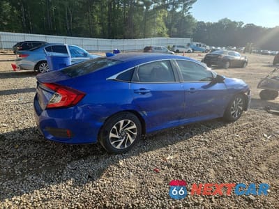 Trzecie zdjęcie samochodu z tyłu: 2018 HONDA CIVIC EX VIN:2HGFC2F73JH599086 - miniatura