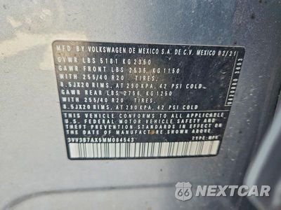 Zdjęcie 14 z 14 samochodu: 2021 VOLKSWAGEN TIGUAN SE VIN:3VV3B7AX5MM084543 - miniatura