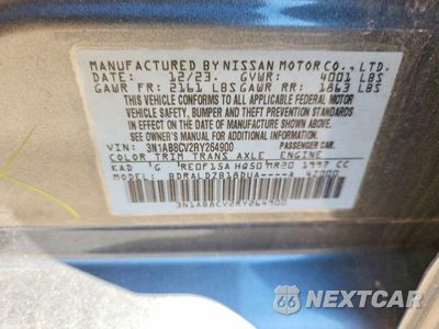 Zdjęcie 12 z 12 samochodu: 2024 NISSAN SENTRA SV VIN:3N1AB8CV2RY264900 - miniatura