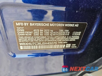 Zdjęcie 13 z 13 samochodu: 2018 BMW X1 SDRIVE28I VIN:WBXHU7C36J5H45075 - miniatura