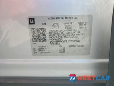 Zdjęcie 13 z 13 samochodu: 2018 CHEVROLET TRAVERSE LS VIN:1GNERFKW2JJ258376 - miniatura