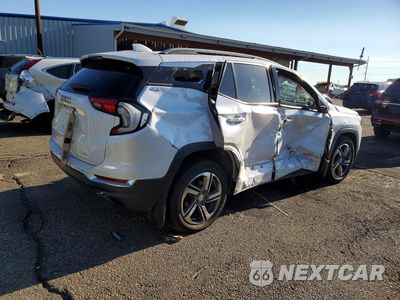 Trzecie zdjęcie samochodu z tyłu: 2021 GMC TERRAIN SLT VIN:3GKALVEV4ML338818 - miniatura