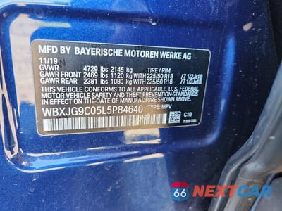 Zdjęcie 13 z 13 samochodu: 2020 BMW X1 XDRIVE28I VIN:WBXJG9C05L5P84640 - miniatura