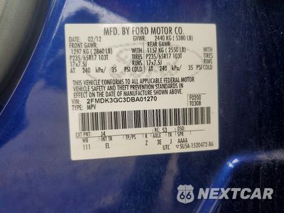 Zdjęcie 12 z 12 samochodu: 2013 FORD EDGE SE VIN:2FMDK3GC3DBA01270 - miniatura