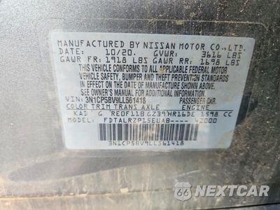 Zdjęcie 12 z 12 samochodu: 2020 NISSAN KICKS S VIN:3N1CP5BV9LL561418 - miniatura