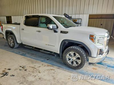 Czwarte zdjęcie samochodu z boku: 2021 GMC SIERRA K1500 SLT VIN:3GTU9DED9MG202525 - miniatura