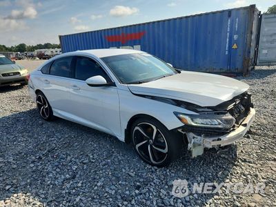 Czwarte zdjęcie samochodu z boku: 2019 HONDA ACCORD SPORT VIN:1HGCV1F38KA145758 - miniatura