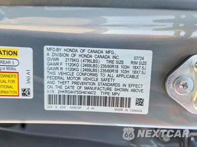 Zdjęcie 13 z 13 samochodu: 2025 HONDA CR-V EXL VIN:2HKRS4H75SH414472 - miniatura