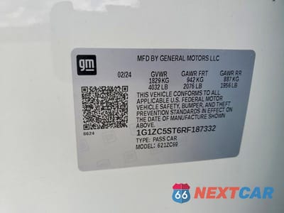 Zdjęcie 12 z 12 samochodu: 2024 CHEVROLET MALIBU LS VIN:1G1ZC5ST6RF187332 - miniatura