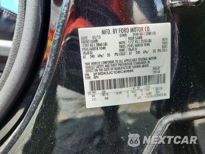 Zdjęcie 13 z 13 samochodu: 2013 FORD EDGE SEL VIN:2FMDK3JC1DBC40695 - miniatura