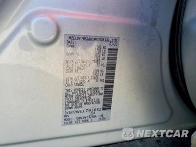 Zdjęcie 13 z 13 samochodu: 2020 NISSAN ROGUE S VIN:5N1AT2MV5LC793632 - miniatura
