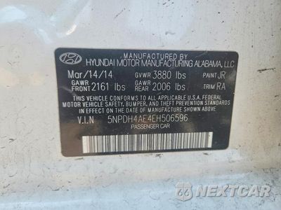 Zdjęcie 13 z 13 samochodu: 2014 HYUNDAI ELANTRA SE VIN:5NPDH4AE4EH506596 - miniatura