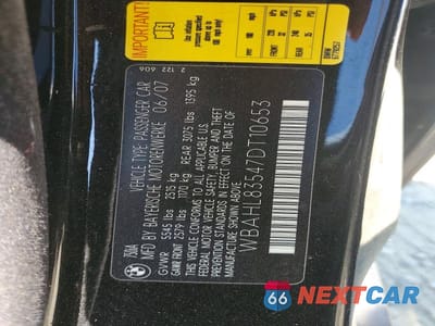 Zdjęcie 12 z 12 samochodu: 2007 BMW 750 I VIN:WBAHL83547DT10653 - miniatura