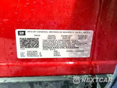 Zdjęcie 13 z 13 samochodu: 2020 CHEVROLET EQUINOX LT VIN:3GNAXKEV0LS543398 - miniatura