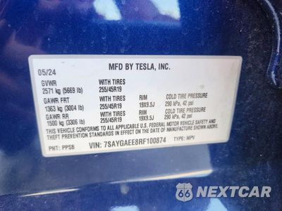 Zdjęcie 14 z 14 samochodu: 2024 TESLA MODEL Y VIN:7SAYGAEE8RF100874 - miniatura