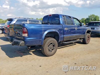 Trzecie zdjęcie samochodu z tyłu: 2004 DODGE DAKOTA QUAD SLT VIN:1D7HG48N34S525074 - miniatura