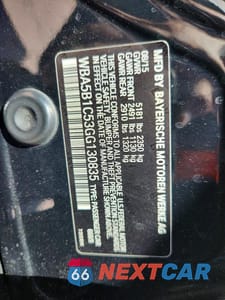 Zdjęcie 12 z 12 samochodu: 2016 BMW 535 I VIN:WBA5B1C53GG130835 - miniatura
