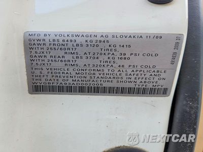 Zdjęcie 13 z 13 samochodu: 2010 VOLKSWAGEN TOUAREG V6 VIN:WVGBF7A93AD002005 - miniatura